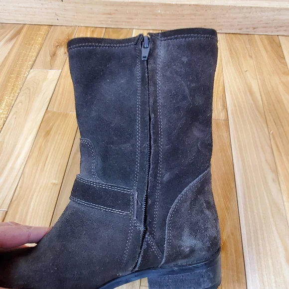 Davos Gomma Brown Suede Boots Women's Size 7 - Picture 7 of 11